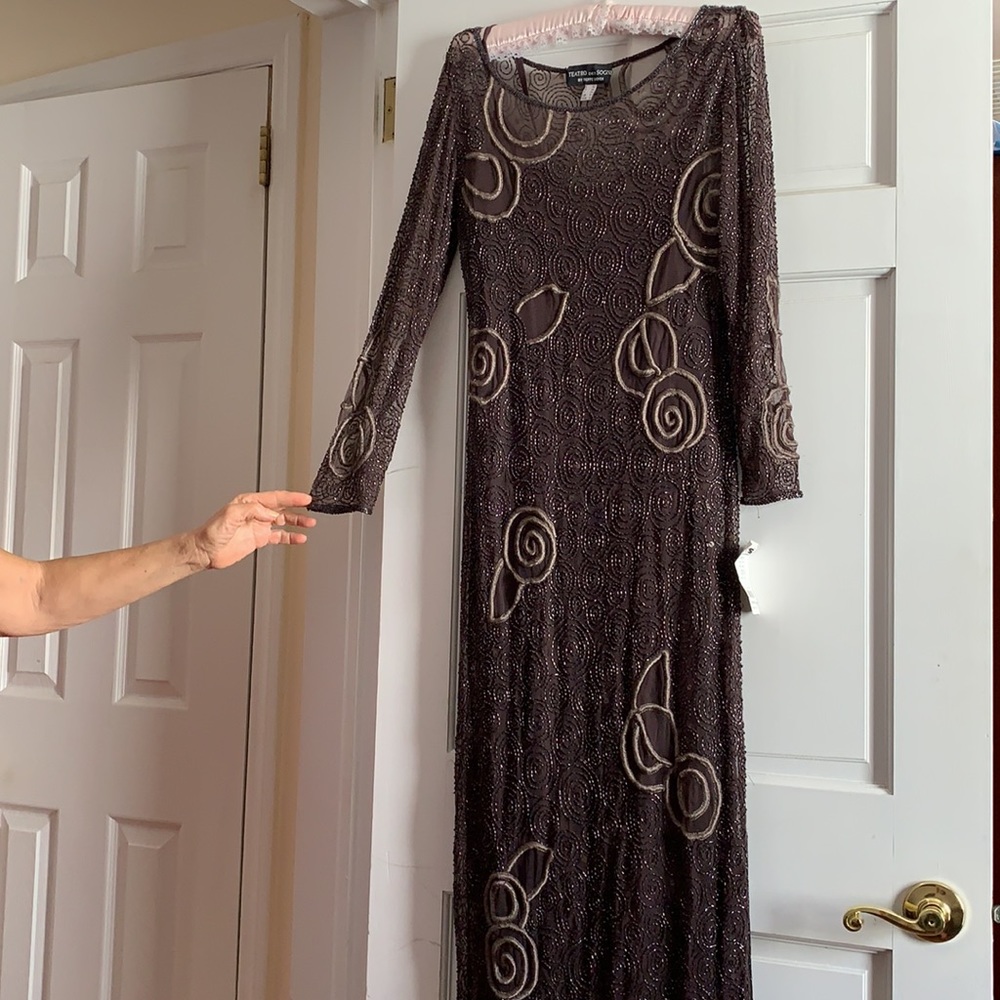 Italian couture evening dress. Never worn.